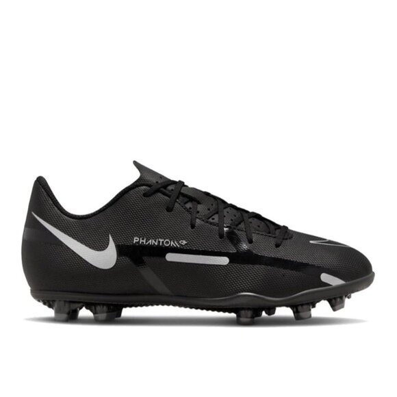 Nike Jr Phantom GT2 Club MG/FG Youth Soccer Cleats Size 5Y Black/Metallic/Silver - Picture 1 of 10